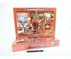 Castorland Dėlionė 1500 vnt. - Kalėdų Senelis
