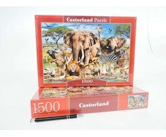 Castorland Dėlionė 1500 vnt. - Savanos gyvūnai