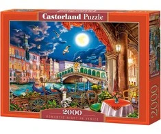 Castorland Dėlionė 2000 vnt. - Romantiška naktis Venecijoje