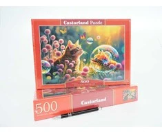 Castorland Dėlionė 500 vnt. - Magiškas katės rytas