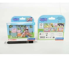 Clementoni CLE Cubi blokeliai 6 Peppa Pig 40659
