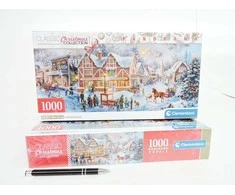 Dėlionė Clementoni CLE puzzle 1000 Panorama Christmas+poster 39927