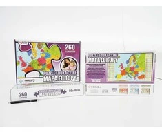 Dėlionė Zachem Mokomasis Puzzle 260 elementai. Europos žemėlapis (ZACH0064)