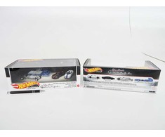 Mattel Žaisliniai Hot Wheels Premium automobiliai su Real Riders ratais 2 vnt