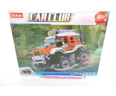 Sluban visureigių automobilių blokai Jeep Car Club 145 vnt Vaikų dienos rinkinys