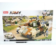Vokietijos Panther Tank 725 El Modelis 2in1 Sluban Blocks Army Military B0859