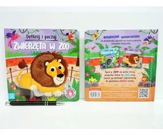 Aksjomat Touch Palieskite ir pajuskite Zoologijos sodo gyvūnų sensorinė knyga KS0908