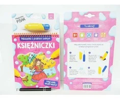 AKSJOMAT Spalvinimo knygelė su vandens rašikliu. princesės