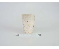 PartyDeco Vienkartiniai puodeliai rožiniai 260ml 6 vnt