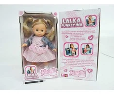 Lalka 168093 ARTYK NATALIJA lėlė kalba lenkiškai 39 cm tamsiai mėlyna striuke