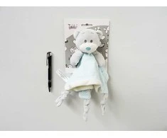 Tulilo NAUJAS BABY MILUŚ meškiukas, 25 cm, mėlynai kreminis.