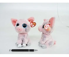 Meteor PLUSH Beanie Boos, 15 cm, HAMBONE, rožinė. kiaulė