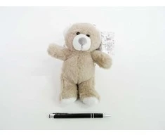 Maskotka Pliušinis meškiukas oluś 15 cm smėlio spalvos