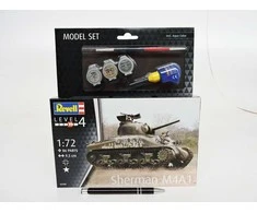 Revell Sherman M4A1 tankas dovanų rinkinys 1/72 su dažais ir klijais