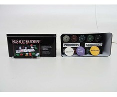 Lean Toys Pokerio rinkinys su dviem kortų kaladėmis ir žetonais