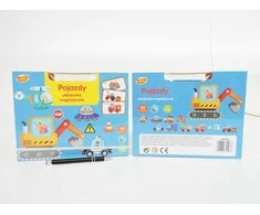 SMILY PLAY SP84506 magnetinės dėlionės transporto priemonės