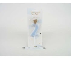 Kacperek Gimtadienio žvakutė nr 2 melsva 9.5cm