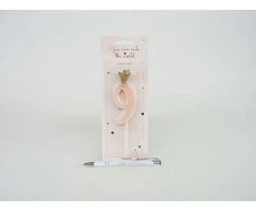 Amscan Gimtadienio žvakutė nr 9 rausva 9.5cm
