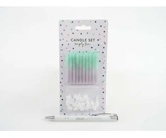Party Deco Gimtadienio žvakutės blizgios 20 vnt 6cm