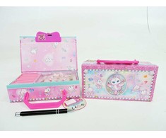 PECOWARE Dėžutė su kombinuota spyna ir apyranke - Ballerina Cat 180BK