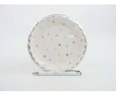 Party Deco Popierinės lėkštutės "Žvaigždutės" 6vnt 18cm