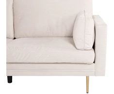 3 vietų sofa, Boom, 84x86x200 cm, kreminė spalva