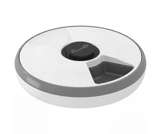 Aosom Automatinis belaidis gyvūnų lesyklė su laikmačiu 31.5x8.3 cm pilka ABS
