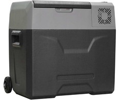 Aosom Automobilinis šaldytuvas, 50 l, 58,6x37,8x54,5 cm, pilka, aliuminis