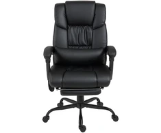 Aosom Biuro kėdė ergonominė su masažo funkcija 66x75x112 cm juoda dirbtinė oda