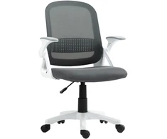 Aosom Biuro kėdė Ergonomiška tinklelio suktukas 57,5x60x91-101 cm Pilka