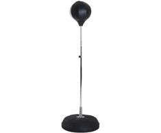 Aosom Bokso rinkinys, 43x43x126-144 cm, juodas, reguliuojamas