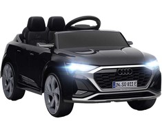Aosom Elektrinis vaikiškas automobilis, Audi Q8, 98x49.5x43 cm, juodas, plastikas