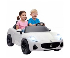 Aosom Elektrinis vaikiškas automobilis, Maserati, 120x72x50 cm, balta, plastikas