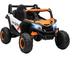 Aosom Elektrinis vaikiškas automobilis, 96x61x56 cm, oranžinis, plastikas