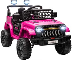 Aosom Elektrinis vaikiškas automobilis, 95x62,5x65 cm, rožinis, plastikas