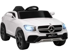 Aosom Elektrinis vaikiškas automobilis, 105x68x50 cm, balta, plastikas/metalas