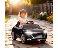 Aosom Elektrinis vaikiškas automobilis, Audi Q8, 98x49.5x43 cm, juodas, plastikas
