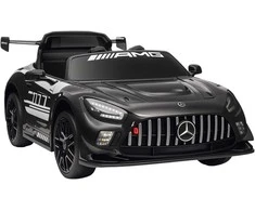Aosom Elektrinis vaikiškas automobilis, 115x66x44 cm, juodas, plastikas
