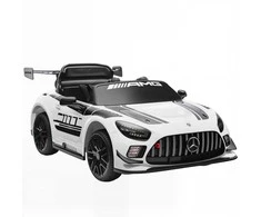 Aosom Elektrinis vaikiškas automobilis, 115x66x44 cm, balta, plastikas