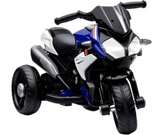Aosom Elektrinis vaikų motociklas, 86x42x52 cm, mėlyna/balta, plastikas ir metalas