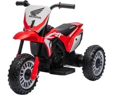 Aosom Elektrinis vaikų motociklas Honda, 71x40.5x43.5 cm, raudonas, plastikas