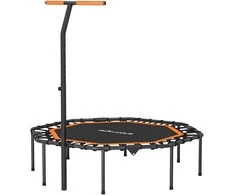 Aosom Fitneso batutas 128x120x98-126 cm oranžinis, plienas