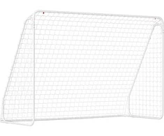 Aosom Futbolo vartai, 301x120x200 cm, balta, metalas