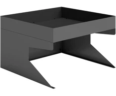 Aosom Garažas robotui vejapjovei su vazonu 75x70x46 cm juodas plienas