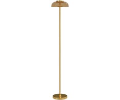 Aosom Grindų lempa, 25x25x134 cm, Žalvaris, Metalas