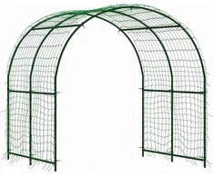 Aosom Grotelės 210x250x216 cm Žalios, metalas