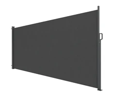 Aosom Ištraukiamas šoninis markizės tentas 420x185 cm tamsiai pilkas vandeniui atsparus