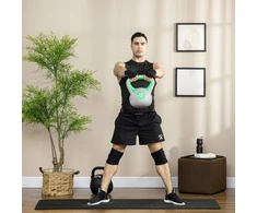 Aosom Kettlebell 27x17x31 cm Žalias
