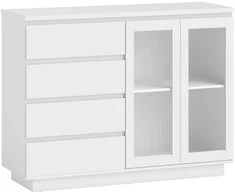 Aosom Komoda, 120x40x91 cm, Balta, MDF