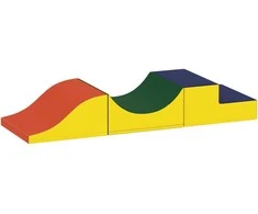 Aosom Kopimo ir ropojimo rinkinys, 141x45.7x20.3 cm, geltona, putos